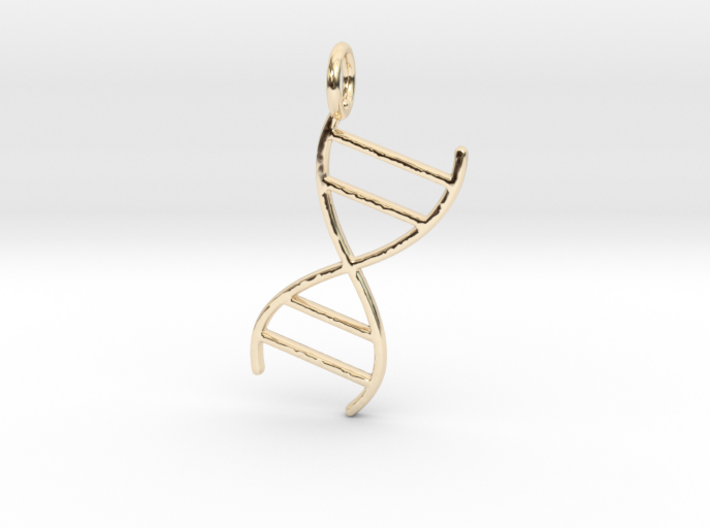 DNA No.1 Pendant and Keychain 3d printed