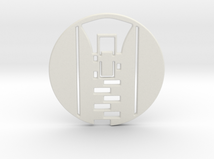 Zipper Pull No.1 Keychain 3d printed