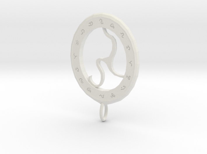 Rune Medallion 3d printed 