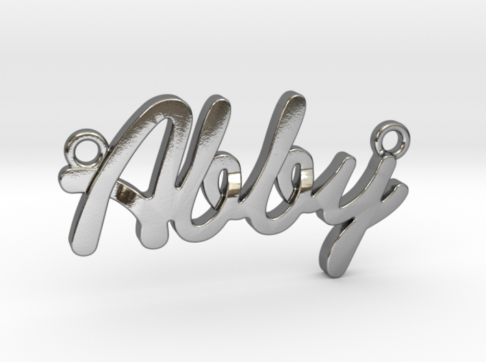 Name Pendant - &quot;Abby&quot; 3d printed