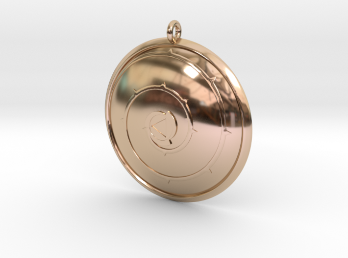 Steven Universe 'Rose's Shield' Necklace 3d printed