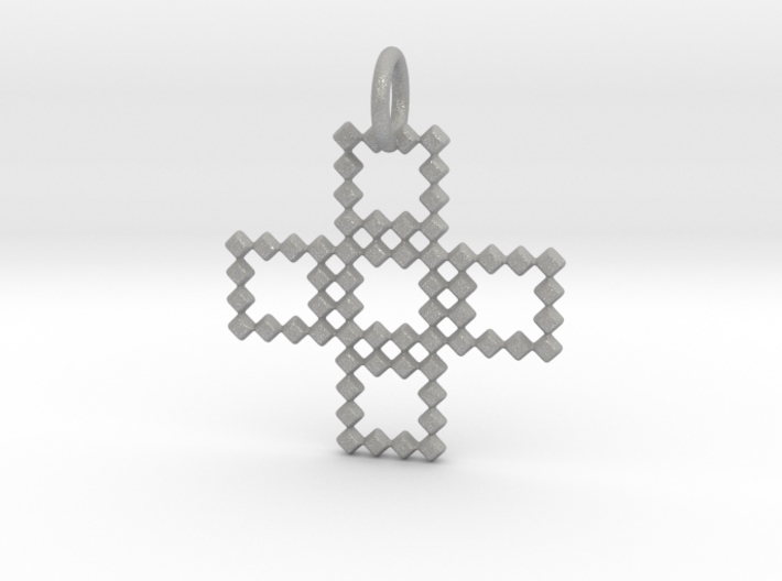 Square Pendant No.3 3d printed