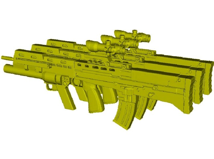 1/15 scale BAE Systems L-85A2 rifles x 3 3d printed