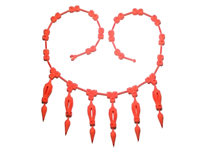 FutureSpike Necklace 3d printed Red Strong & Flexible