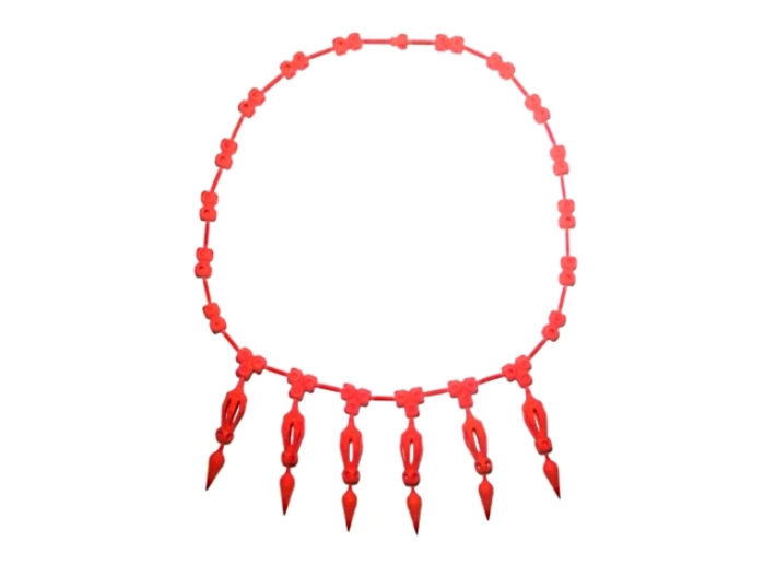 FutureSpike Necklace 3d printed Red Strong & Flexible
