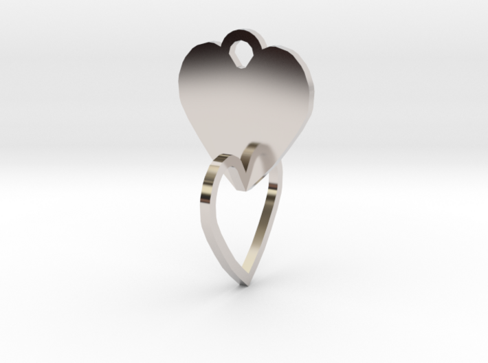 heart of the ring to connect with heart 3d printed