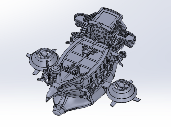 WOW Alliance Gunship Skybreaker (Part2/2) 3d printed 