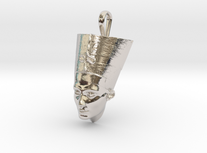 NEFERTITI necklace pendant (facing forward) 3d printed
