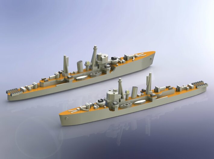 IJN DE Etorufu 1944 1/1800 3d printed