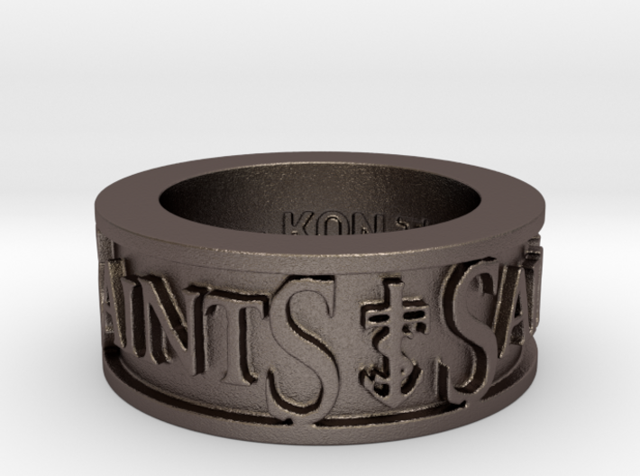 Saints Member Ring Size 7 3d printed
