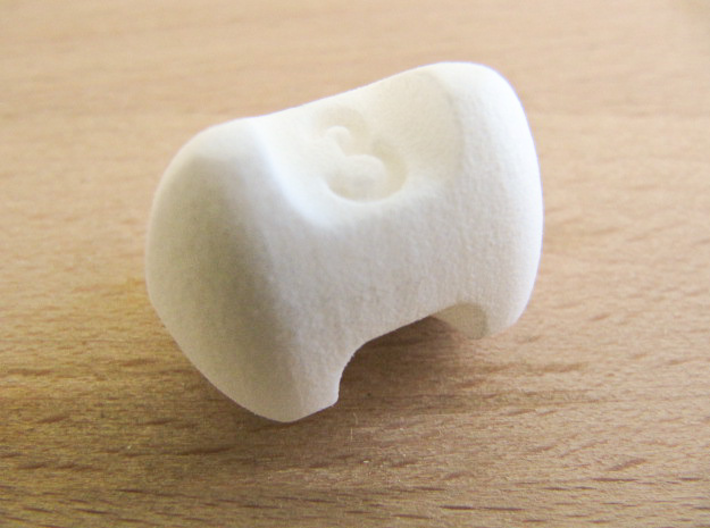 Three sided dice - Set of 4 3d printed Closeup of a single die (image courtesy of kuokuopuffs)