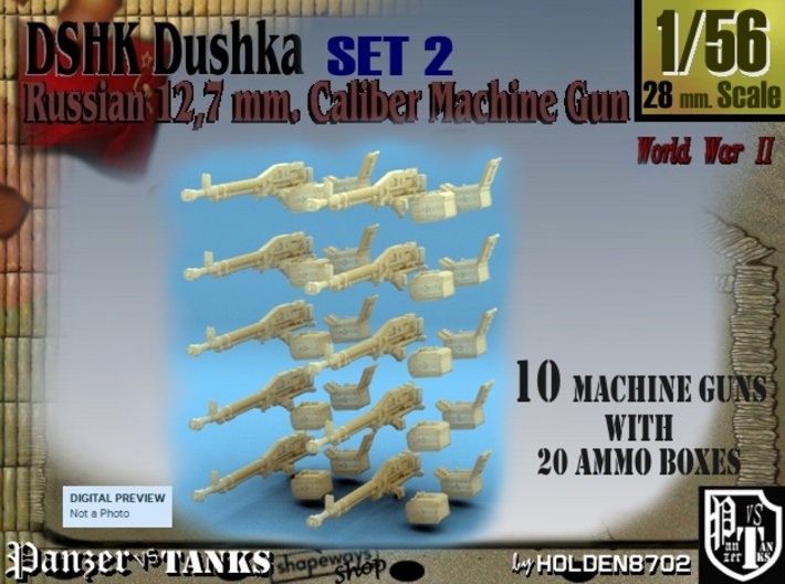 1-56 DSHK Dushka Set2 3d printed