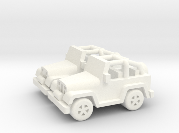 Jeep cars 40mm (2 pcs) 3d printed