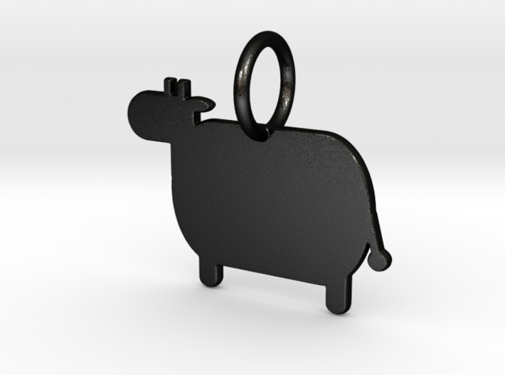 Cow Keychain 3d printed