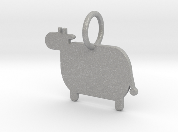 Cow Keychain 3d printed