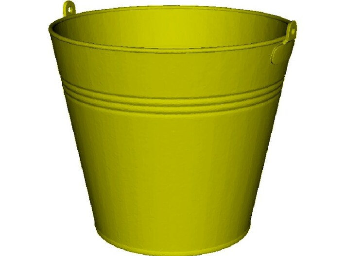 1/18 scale WWII era galvanized bucket x 1 3d printed