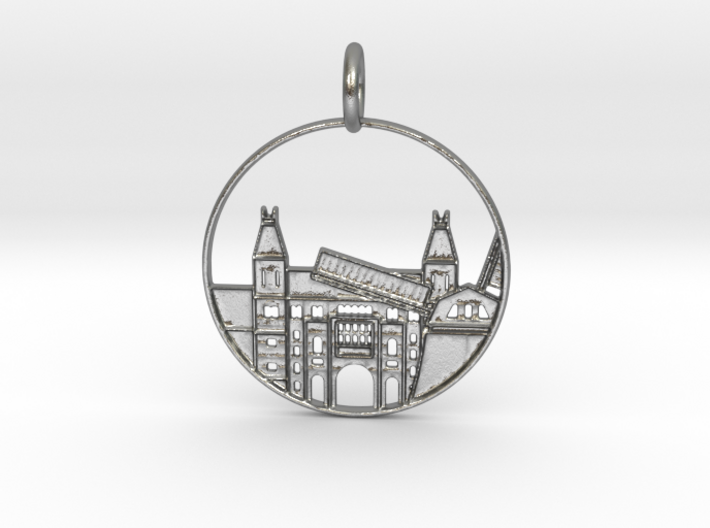 Amsterdam Pendant with Loop 3d printed Amsterdam Pendant with Loop (different materials have different prices)