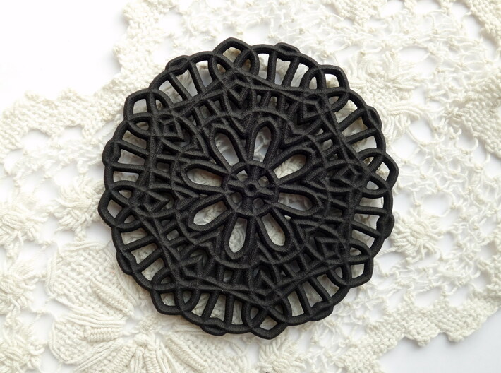 Lace Coaster 3d printed 