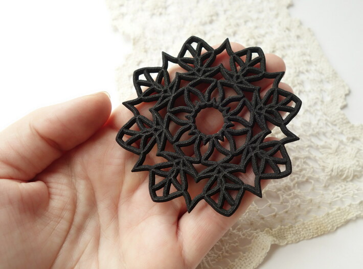 Mandala Coaster 3d printed 