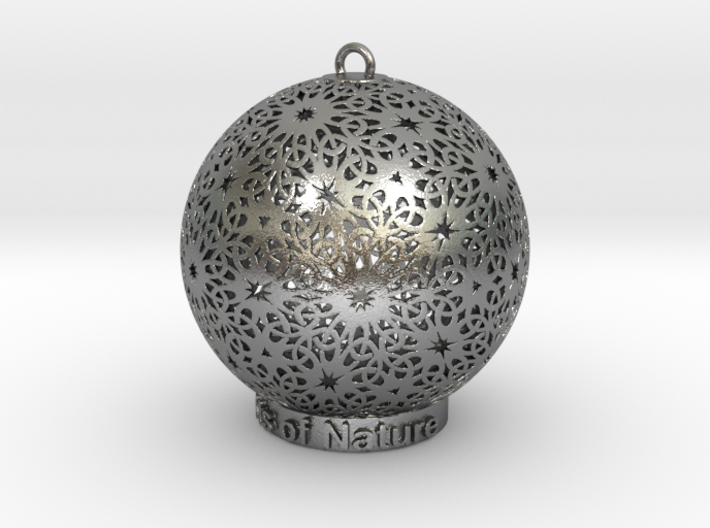 Knots Of Nature Ornament for lighting 3d printed Knots of nature in silver is so spectacle