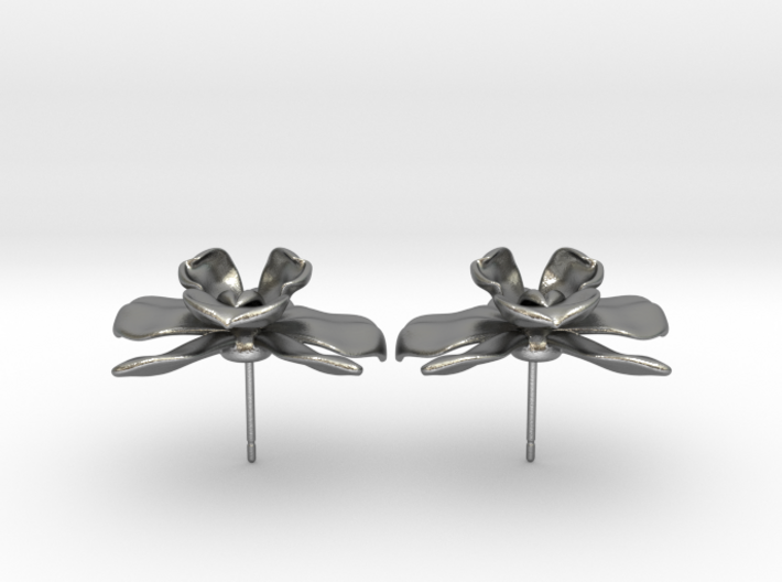 Orchid Earrings 3d printed