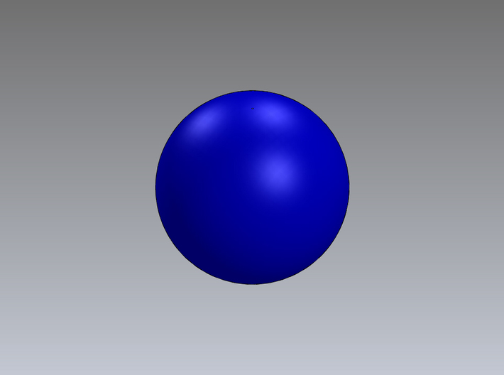 1in Bouy-ball 3d printed 1in. buoyant ball in blue