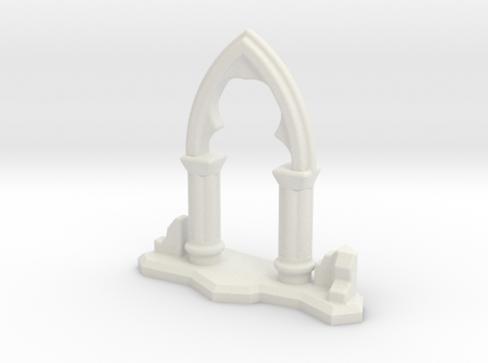 6mm Scale Gothic Arch Ruin 3d printed