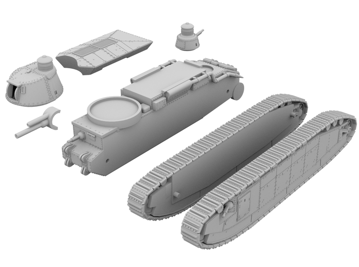 1:87 - Char 2c [FUD] 3d printed 