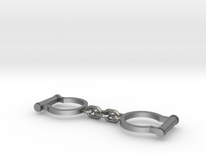 Ned Kelly Gang Outlaw Shackles Handcuffs (tiny) 3d printed