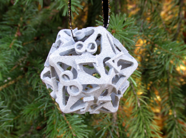 Pinwheel d20 Ornament 3d printed