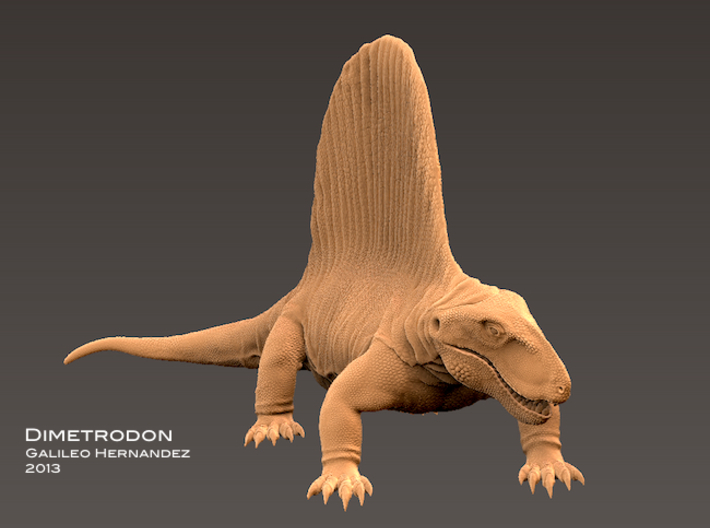 Dimetrodon 1:20 scale v2 3d printed