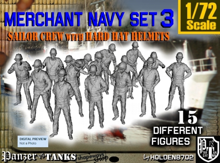 1-72 Merchant Navy Set 3 3d printed