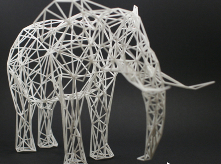 Digital Safari- Elephant (Large) 3d printed 