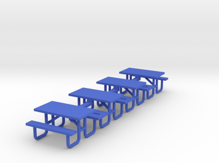 Picnic Table 5ft Metal Ftame - HO 87:1 Scale Qty ( 3d printed