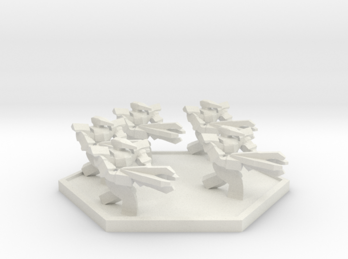 RF Flightless Squad (Hex) 3d printed