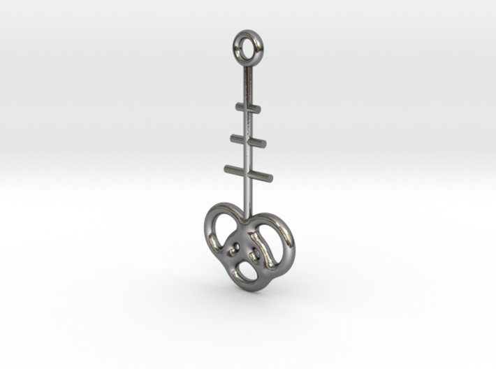 Interlocking rings earring 3d printed