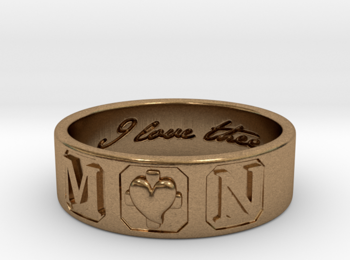 M and N Ring Size11 3d printed