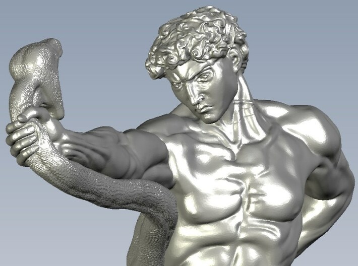 1/15 scale Hercules VS python snake figure 3d printed 