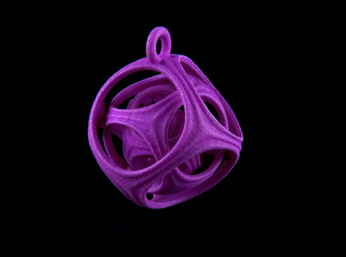Gyro The Cube (XS) (Ring + Pattern) 3d printed Gyro the Cube XS