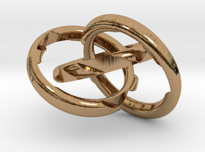 Three Phase Puzzle Ring 3d printed 