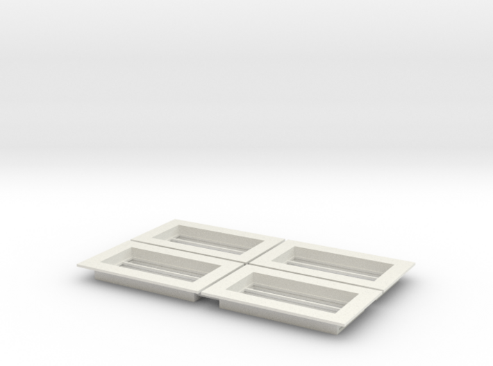 Skylight - Slotted(4)_White 3d printed