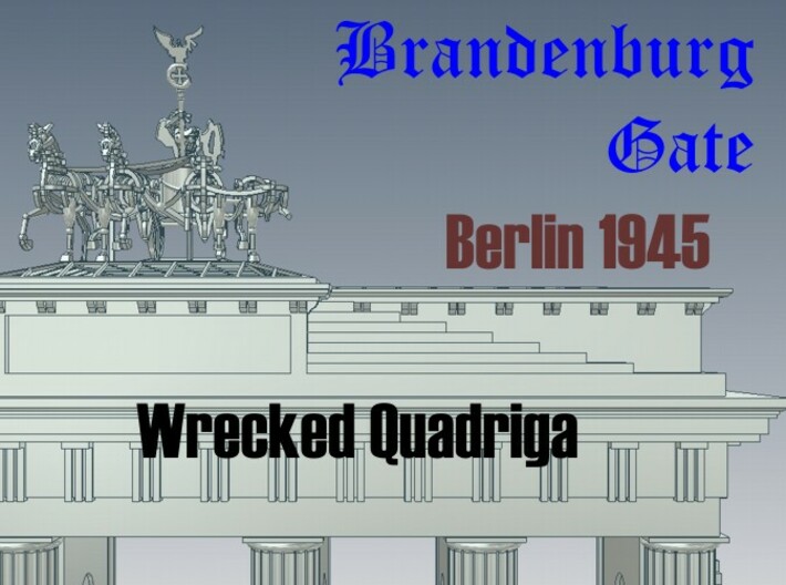 1-144 Quadriga For Brandenburg Gate 3d printed