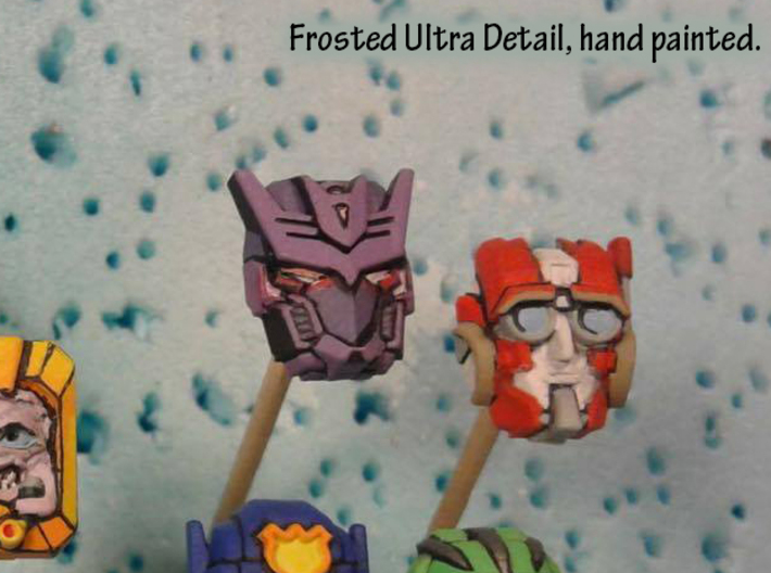 Tarn Faceplate (Titans Return-Compatible) 3d printed Hand painted frosted ultra detail, shown with Rung