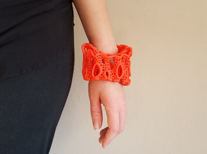 Coral Cuff Bracelet 3d printed 