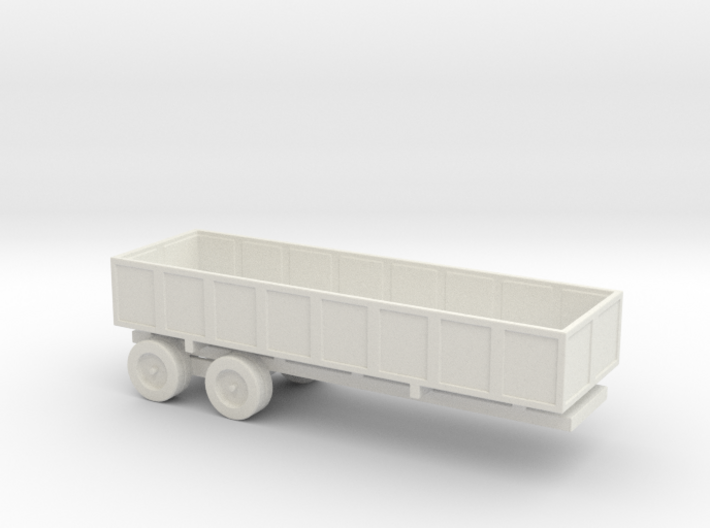 1/110 Scale M-35 Cargo Trailer 3d printed