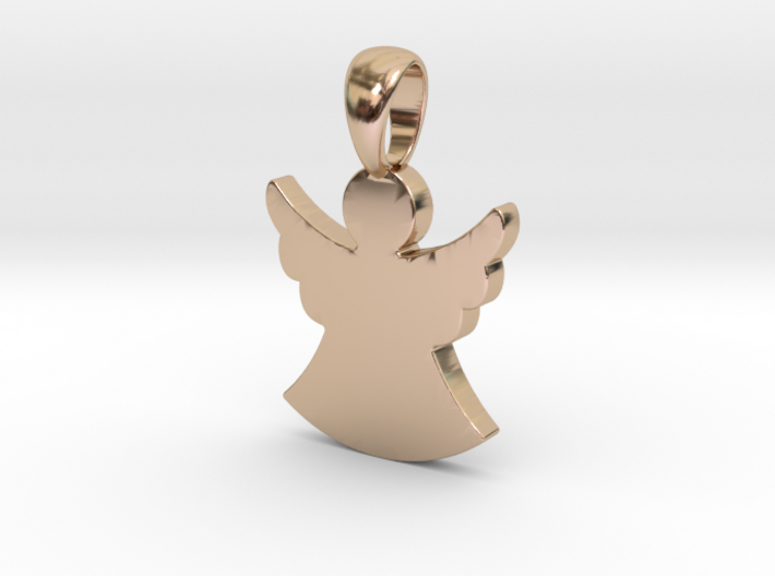 Guardian Angel Pendant (Personalisation available) 3d printed
