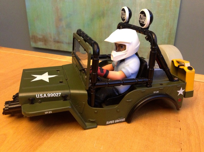 WW10012 Wild Willy Moto Colour Printed Face 3d printed Direct fit with the Tamiya Wild Willy body set
