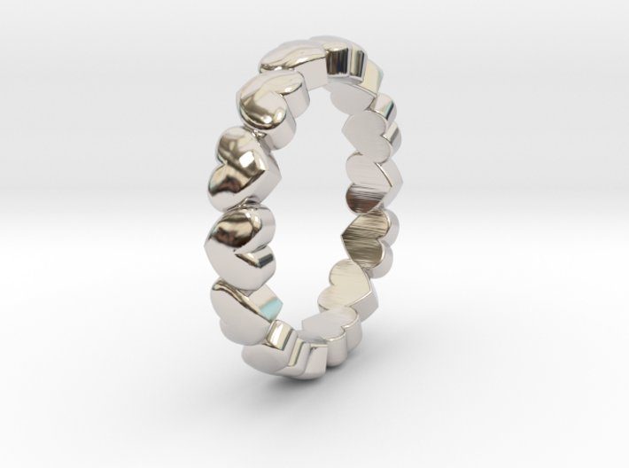 Stackable &quot;Throbs&quot; Ring 3d printed