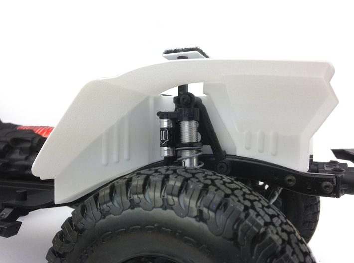 AC10004 SCX10 II XJ CHEROKEE Inner Fender FRONT 3d printed Shown fitted to the Axial SCX10 II chassis (sold separately)