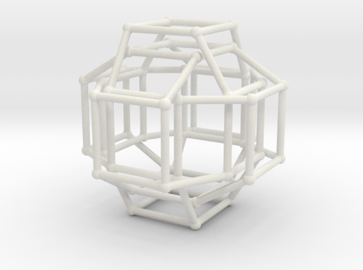 Cayley Graph of the 1x2x3 (cube) 3d printed